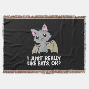 Ich mag wirklich Fledermäuse, okay, lustiger Bat L Decke