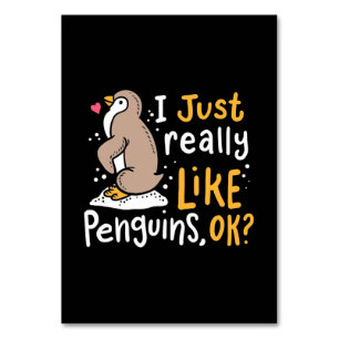 Ich mag wirklich Pinguine, ok Tischnummer
