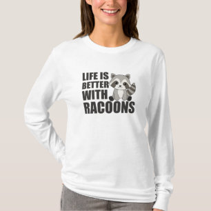 Ich mag wirklich Racoons Niedlichen Raccoon T-Shirt