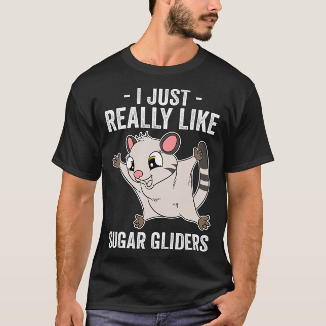Ich mag wirklich Sugar Gliders Pullover Hoodie (Vorderseite)