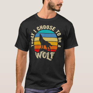Ich mag Wolf Lustiger Vintage-Liebhaber Heute ents T-Shirt