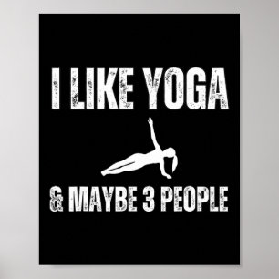 Ich mag Yoga und vielleicht 3 Leute Lustiger Intro Poster