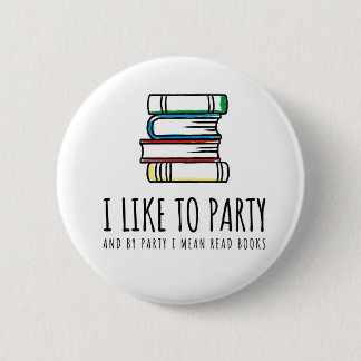 Ich mag zum Party und durch gemeine gelesene Button