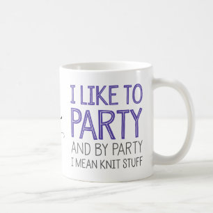 Ich mag zum Party und durch gemeines Tasse