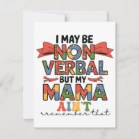 Ich mag zwar nicht mündlich sein, aber meine Mama