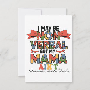 Ich mag zwar nicht mündlich sein, aber meine Mama Save The Date