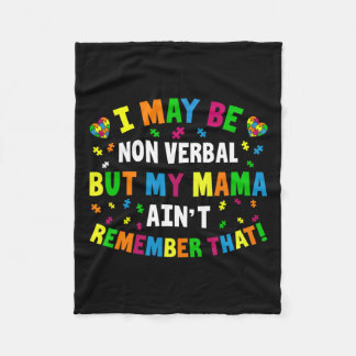 Ich mag zwar nicht mündlich sein, aber meine Mutte Fleecedecke