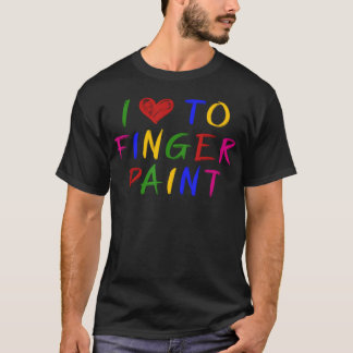 Ich male gerne mit Fingern, ich male süßes Paar Va T-Shirt