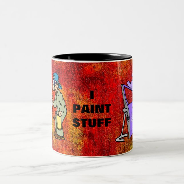 Ich male Material Zweifarbige Tasse (Mittel)