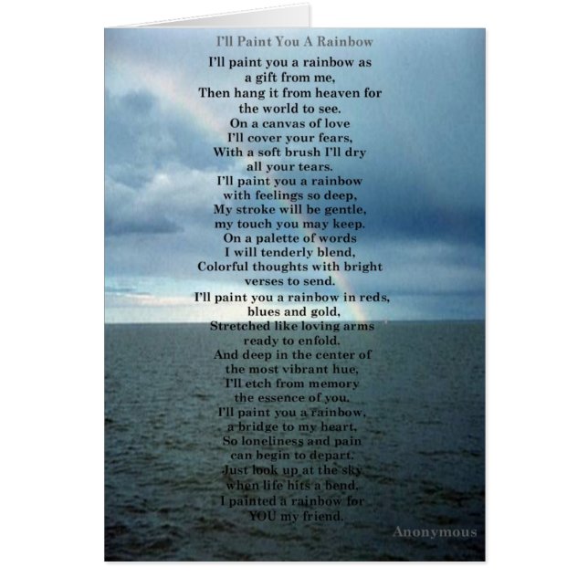 Ich male Sie ein Regenbogen (Vorne)