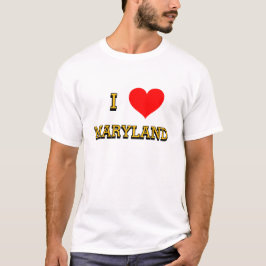 Ich ❤️ Maryland T-Shirt nach Maß