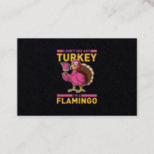Ich meere keine Türkei, ich bin ein Flamingo-Ernte Visitenkarte