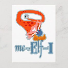 Ich, mein Elf und ich Postkarte