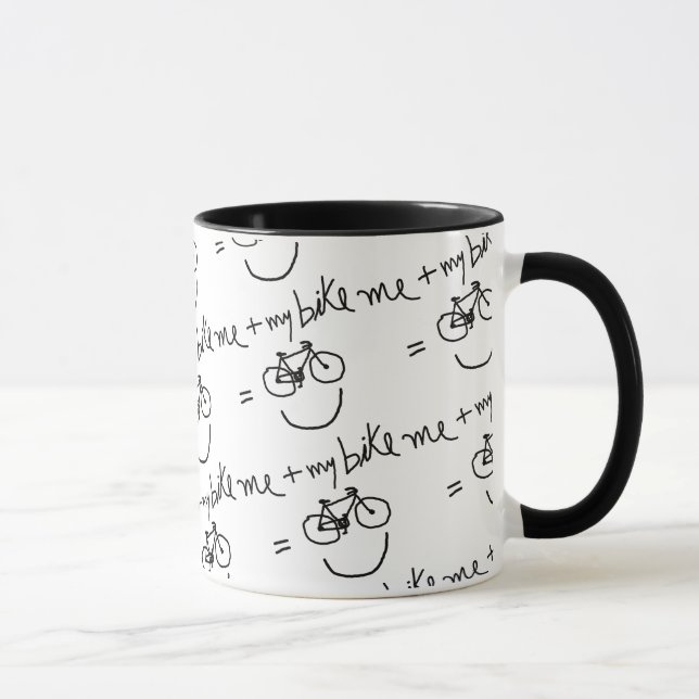 Ich & mein Fahrrad = Glück Tasse (Rechts)