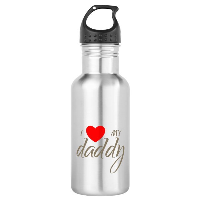 Ich  mein Papa-Design Edelstahlflasche (Vorderseite)