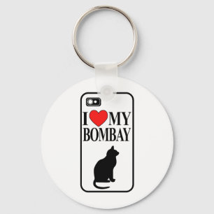 Ich meine Bombay-Katze Schlüsselanhänger
