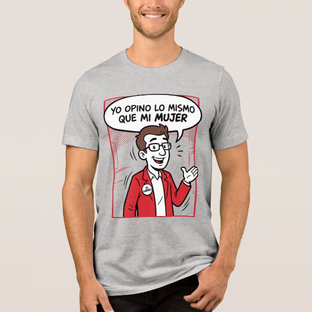 Ich meine das Gleiche Tri-Blend Shirt (Vorderseite)