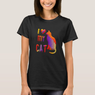 Ich Meine Katze Niedliche Katzenmutter Kätzchen K T-Shirt
