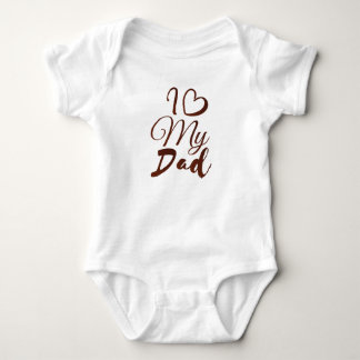 "Ich ❤️ meinen Vater: Ein herzliches Design" Baby Strampler