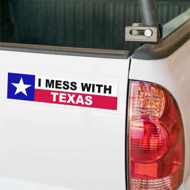 ICH MESS MIT TEXAS AUTOAUFKLEBER (Auf Lkw)