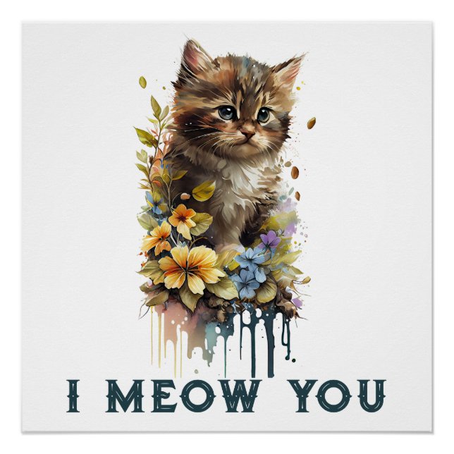 Ich Miau Dir Kitty Poster (Vorderseite)