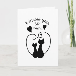 Ich miaue dich so sehr karte