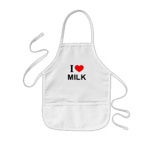 Ich ❤️ MILCH Ich liebe Milch Ich mag Milch Kinderschürze