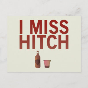 Ich Miss Hitch (dunkel auf hell) Postkarte