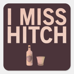 Ich Miss Hitch (Licht auf dunkel) Sticker