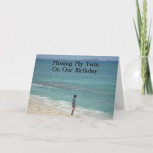 ICH MISSE MEIN ZWEI AN UNSEREM GEBURTSTAG KARTE