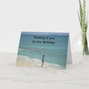 ICH MISSE MEIN ZWEI AN UNSEREM GEBURTSTAG KARTE