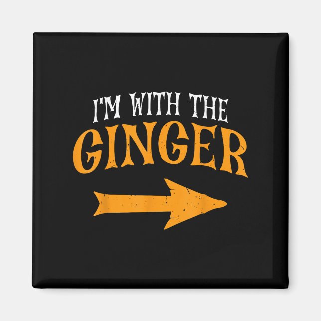 Ich mit Ginger Halloween Kostüm Funny Couples Gin Magnet (Vorne)
