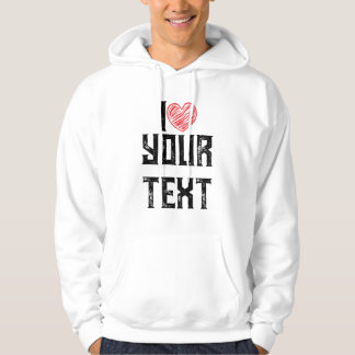 ICH MIT ROTEM HERZ DESIGN HOODIE