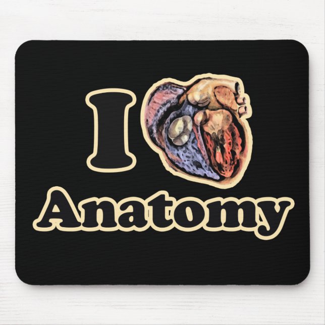 Ich möchte Anatomie Science Super Geek Teacher Mousepad (Vorne)