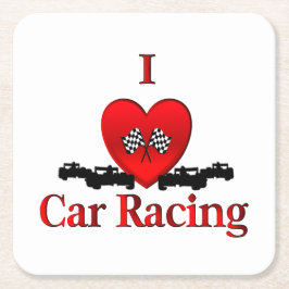 Ich möchte Auto fahren Rechteckiger Pappuntersetzer