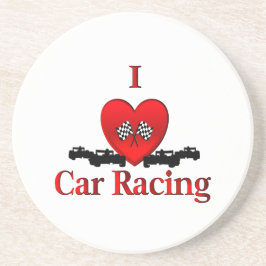 Ich möchte Auto fahren Sandstein Untersetzer