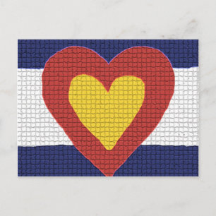 Ich möchte Colorado Flag Produkte! Postkarte