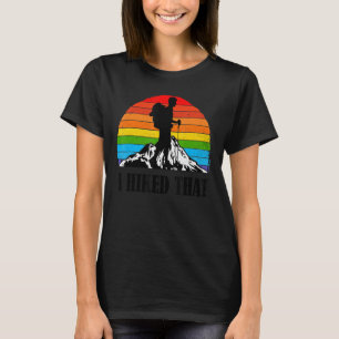 Ich mochte das lustige Camping für Wanderrückpacku T-Shirt