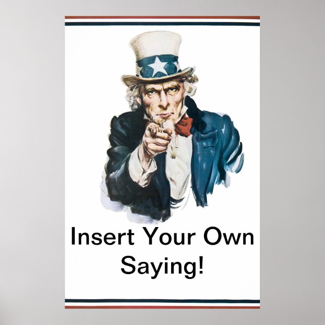 Ich möchte, dass Sie Ihren eigenen Spruch einfügen Poster (Vorne)