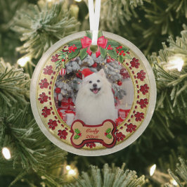 Ich möchte dir ein fröhliches Personalisiertes Hun Ornament Aus Glas