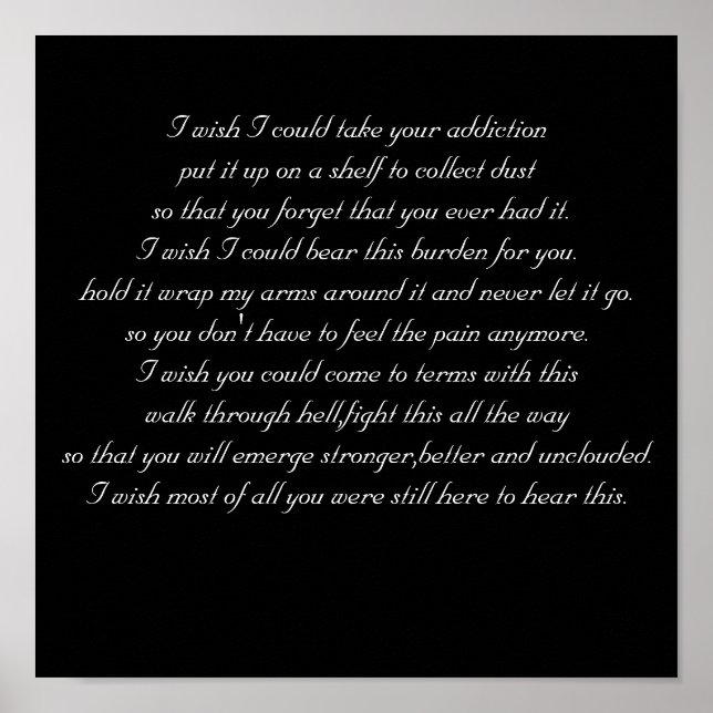 Ich möchte drucken poster (Vorne)