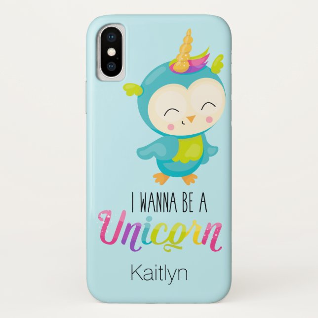 Ich möchte ein Fall von Unicorn Case Mate iPhone X (Rückseite)