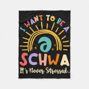Ich möchte ein Schwa sein, es ist nie betont Wisse Fleecedecke
