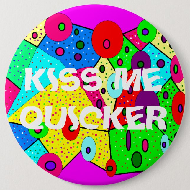 Ich möchte eine lustigere Party-Nachricht über hel Button (Vorderseite)