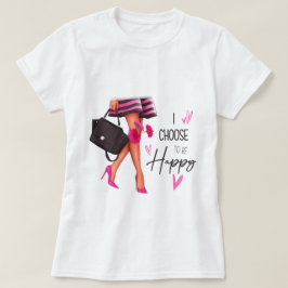 Ich möchte glücklich sein (leichte Haut) T - Shirt