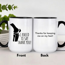 Ich möchte Ihnen danken, Tasse Orthopädie Ärztin