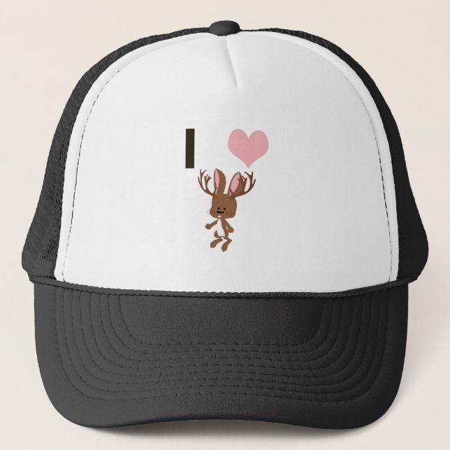 Ich möchte Jackalope Truckerkappe (Vorderseite)