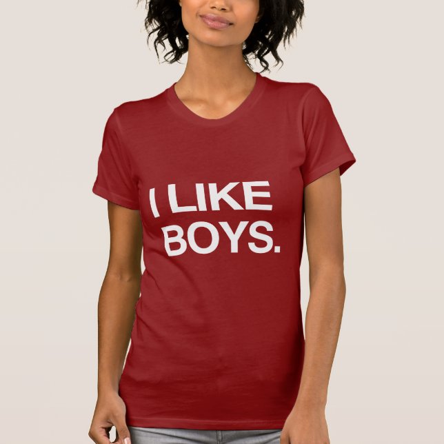 ICH MÖCHTE JUNGEN T-Shirt (Vorderseite)