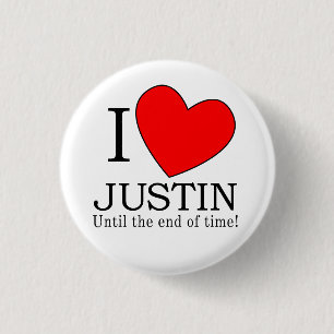 Ich möchte Justin bis zum Ende der Zeit!Button Button