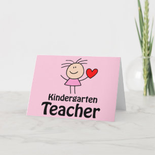 Ich möchte Kindergartenlehrer Karte